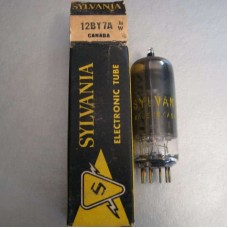 Sylvania 12BY7A 12DQ7 Vacuum Tube Smoked Glass