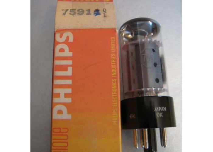 Philips 7591 Vacuum Tube Beam Power Tube Made in Japan 
