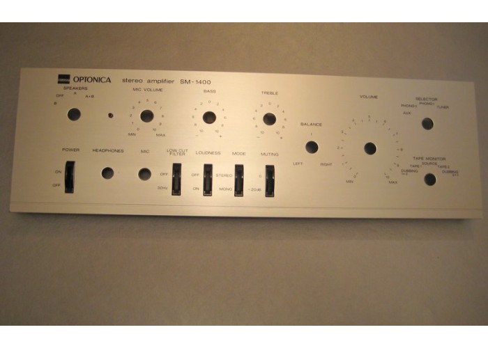 Sharp Optonica Amplifier SM-1400 Faceplate Cover Panel     