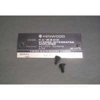 Kenwood Integrated Amplifier KA-8300 Name Plate Badge           