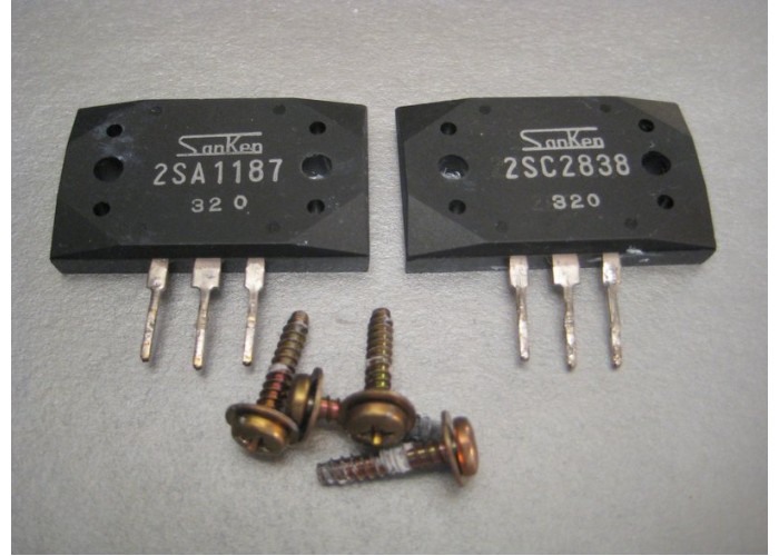 2SA1187 2SC2838 Sanken Power Transistor Pair            