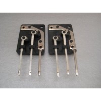 Toshiba SA-750 Receiver PCB Mount TO-3 Transistor Socket Pair       