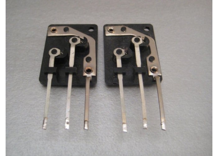 Toshiba SA-750 Receiver PCB Mount TO-3 Transistor Socket Pair       