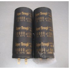 Nichicon 10000UF 50V Super Through Audio Capacitor Pair  