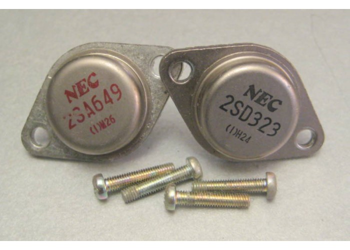 NEC 2SA649 2SD323 Power Transistor Pair                   
