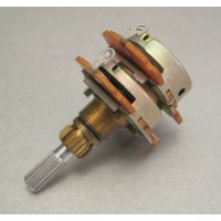 thumbnail image 2 of ALPS RK09 Dual 100K Linear Potentiometer – 100KBX2, Knurled Shaft, Japan Made 2 of 3