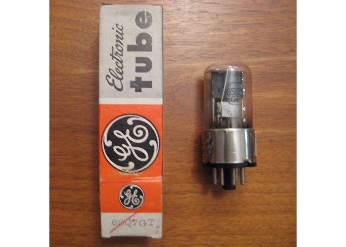 GE  6SQ7GT Glass Vacuum Tube with Metal Base