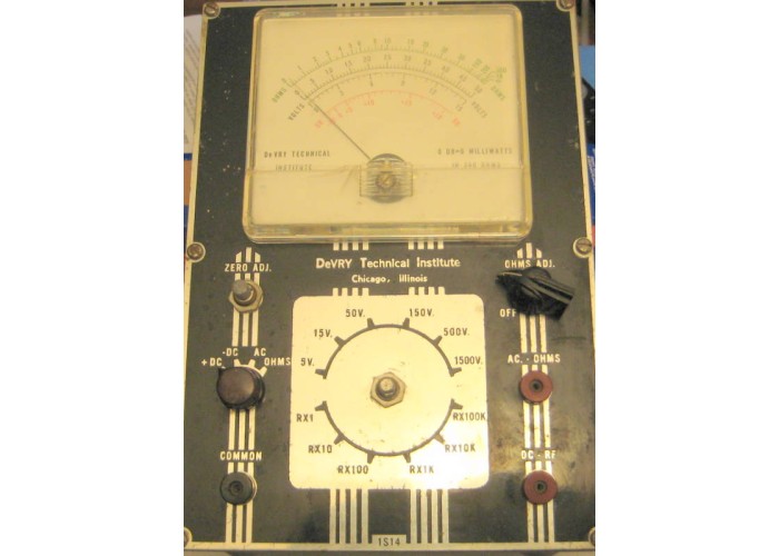Devry Vacuum Tube Multimeter 1S14 