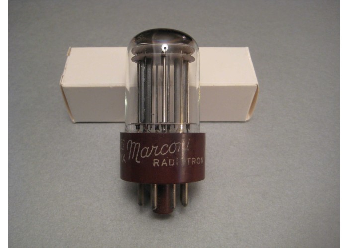Marconi 5692 6SN7 Brown Base Vacuum Tube   
