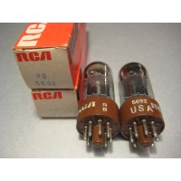 RCA 5692 Brown Base Vacuum Tube NOS Matched Pair 