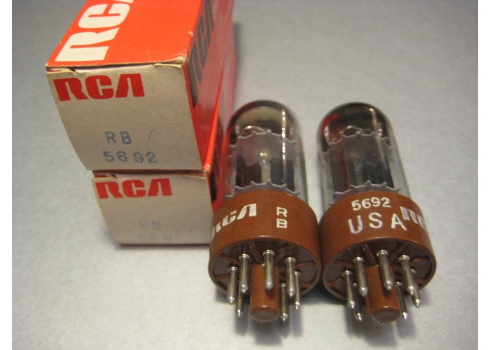 RCA 5692 Brown Base Vacuum Tube NOS Matched Pair 