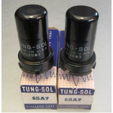 6SA7 Tung-Sol Vacuum Tube Matched Pair   