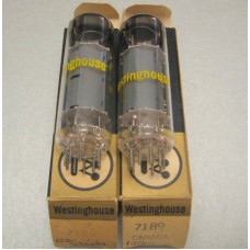 Westinghouse 7189 Vacuum Tube Matched Pair   