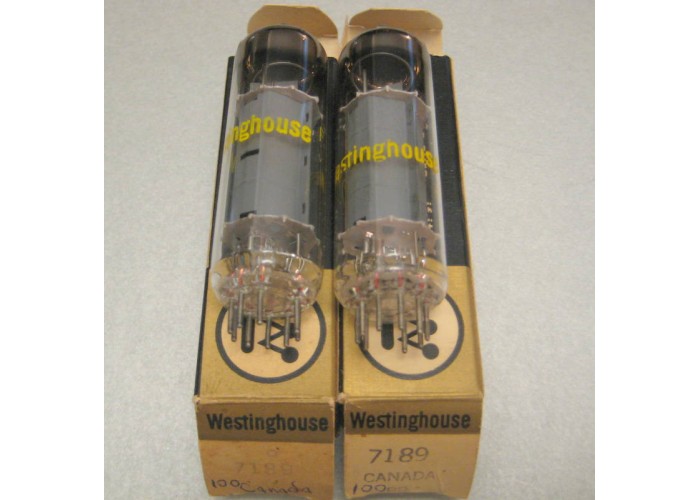 Westinghouse 7189 Vacuum Tube Matched Pair   