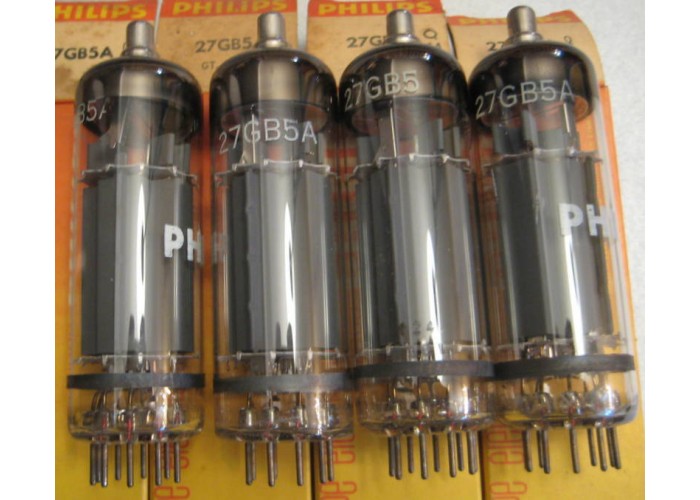 Philips Mullard 27GB5 PL500 Vacuum Tube Matched Quad  
