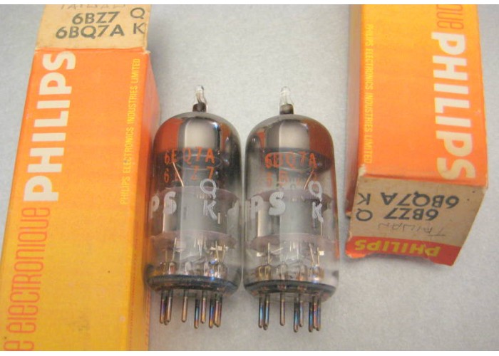 Philips 6BQ7A 6BZ7 Vacuum Tube Matched 