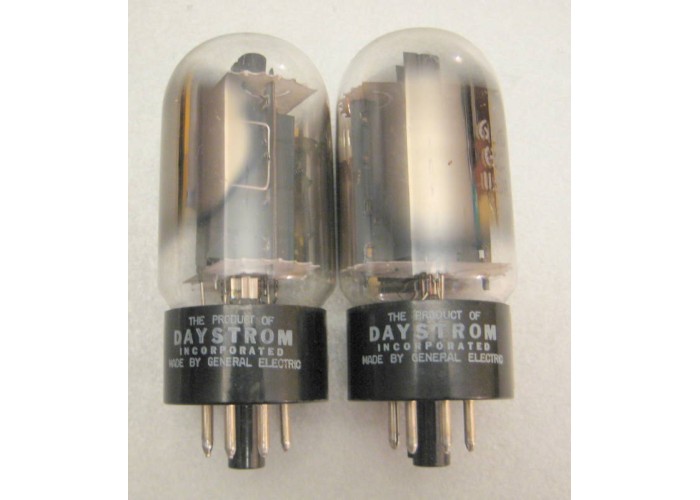 General Electric 6L6GC Vacuum Tube Matched Pair   