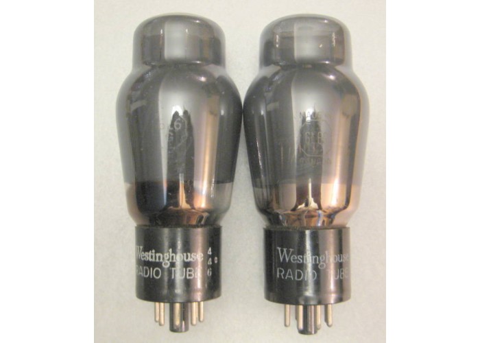 Westinghouse 6L6G Vacuum Tube Matched Pair   