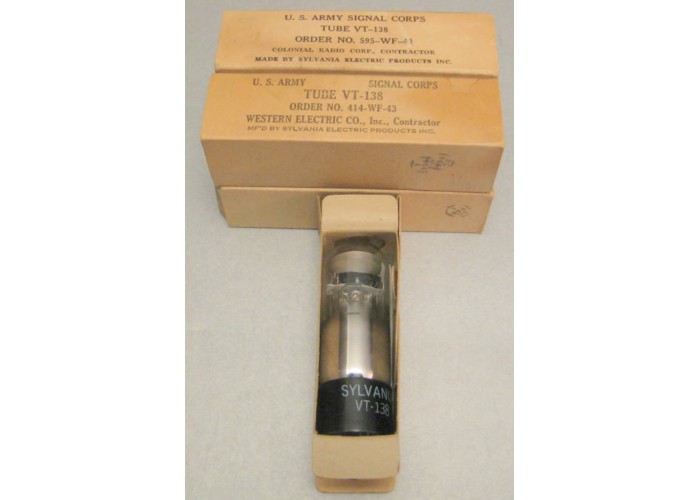 Sylvania VT-138 Vacuum Tube Quad Set  