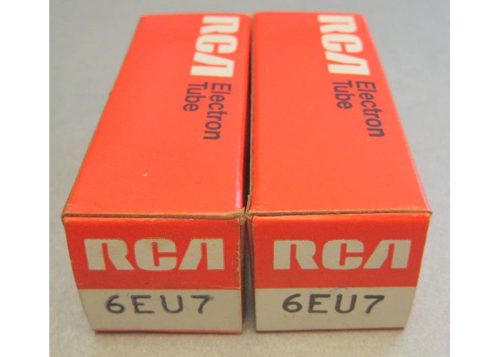 Matched Pair RCA 6EU7 Vacuum Tube NOS