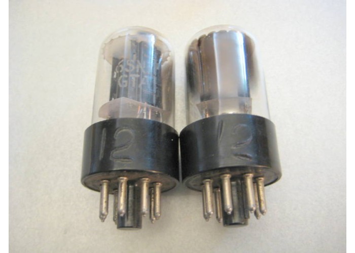 Ken Rad 6SN7GTA Engraved Base Vacuum Tube Pair