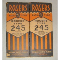 Westinghouse Rogers 245 Vacuum Tube Pair   
