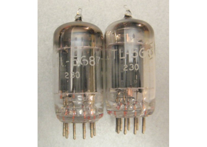 Tung-Sol JTL-5687 Vacuum Tube Matched Pair   